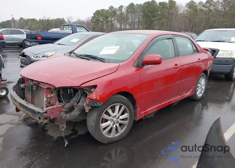 2010 Toyota Corolla S из США, поврежденный, VIN 1NXBU4EE0AZ174939